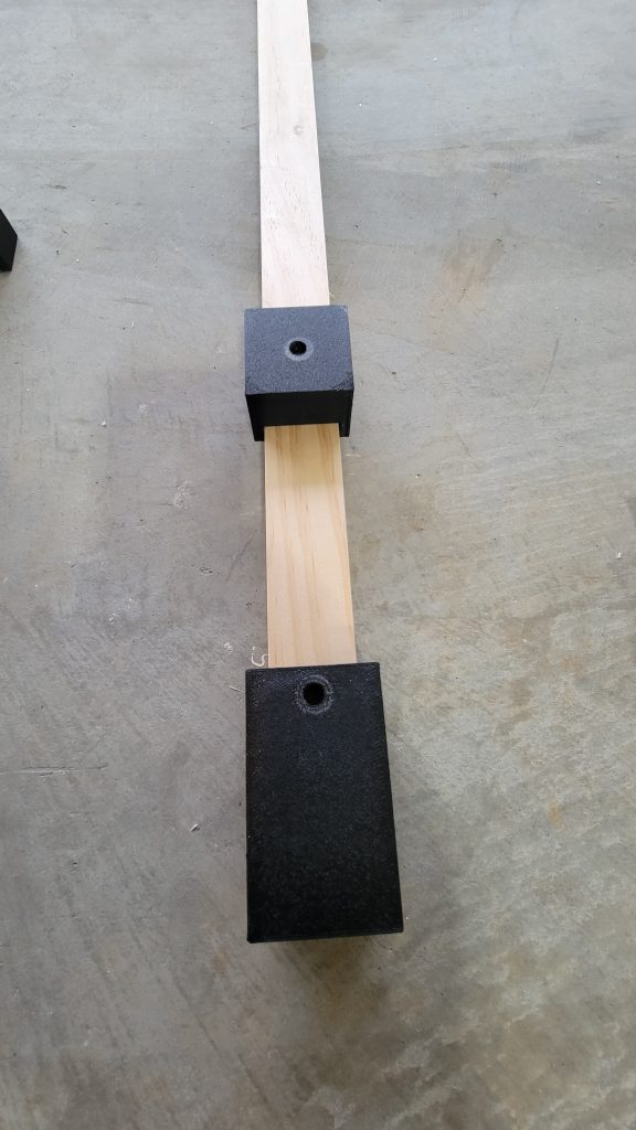 Spacing jig set for repeatable layout.
