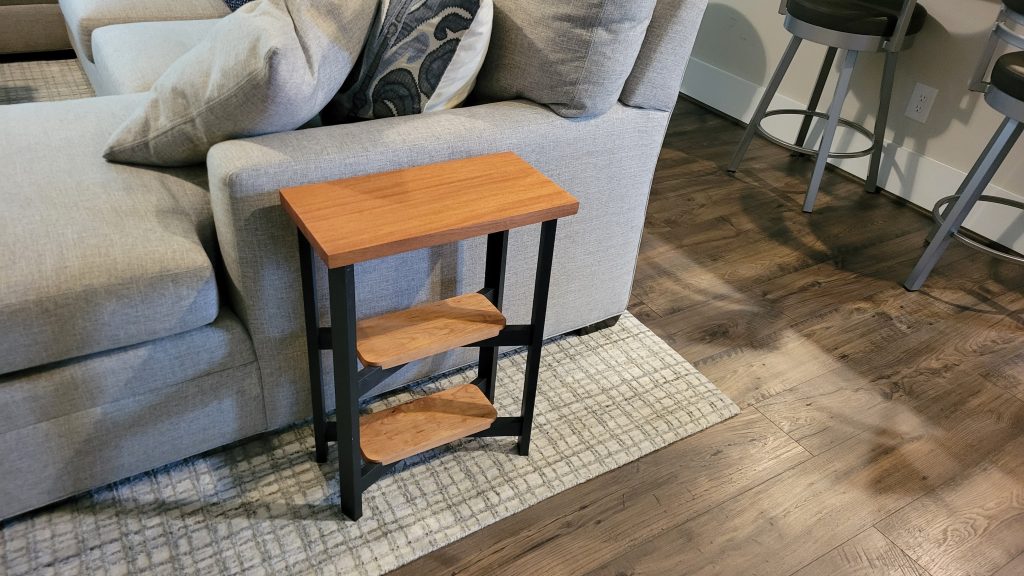Finished side table in place.