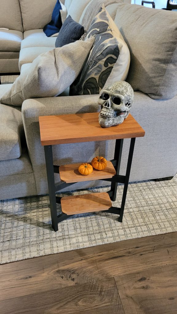Final table styled and in use.