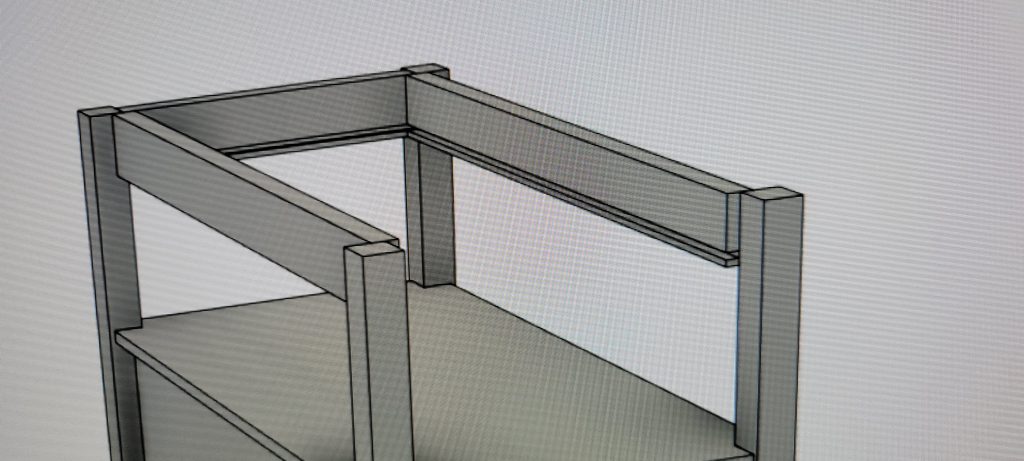 Drawer layout checked in the model.