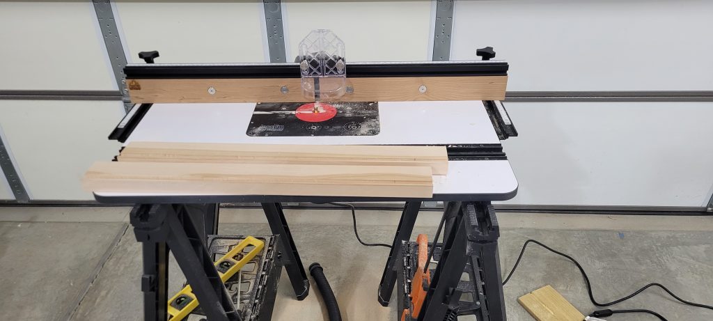 Drawer parts cut to size.